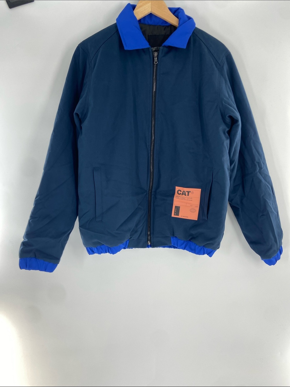 CAT Blue Bomber Jacket Size S Gently Used